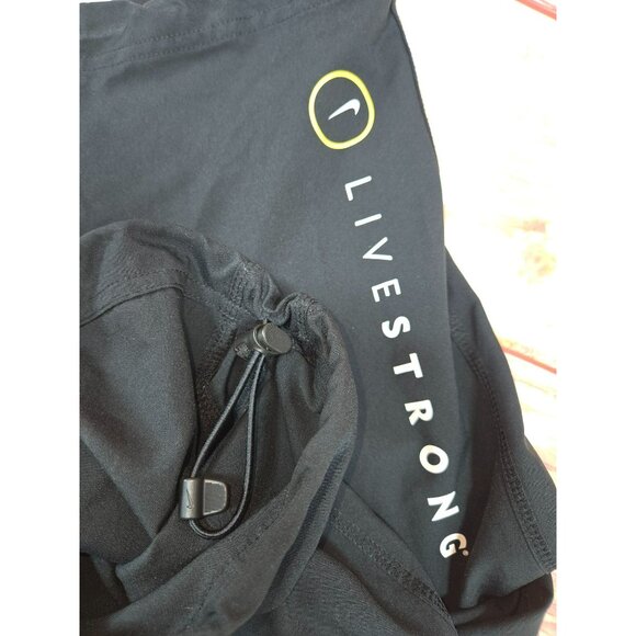 Nike Dri-Fit Livestrong Black Performance Training Pants Medium Recycled Polyest - Picture 6 of 9